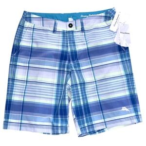 Tommy Bahama Mens 35 Cayman Mulina Madras 9-Inch Board Shorts Swim Shorts NWT